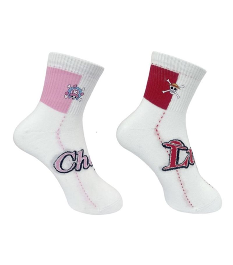 One Piece Classic Collection Letter Crew Socks One Pair (Assorted Characters)