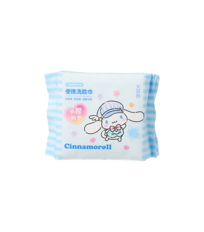 Sanrio Cinnamoroll Dry Wipes 25 Count 