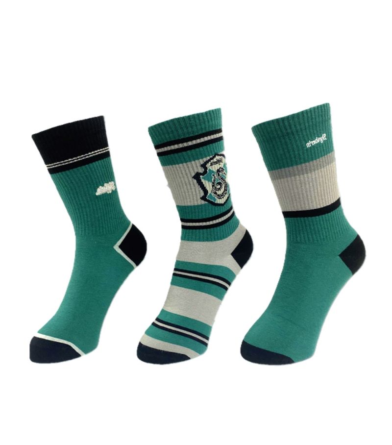 Harry Potter Slytherin 3 Pairs Crew Socks