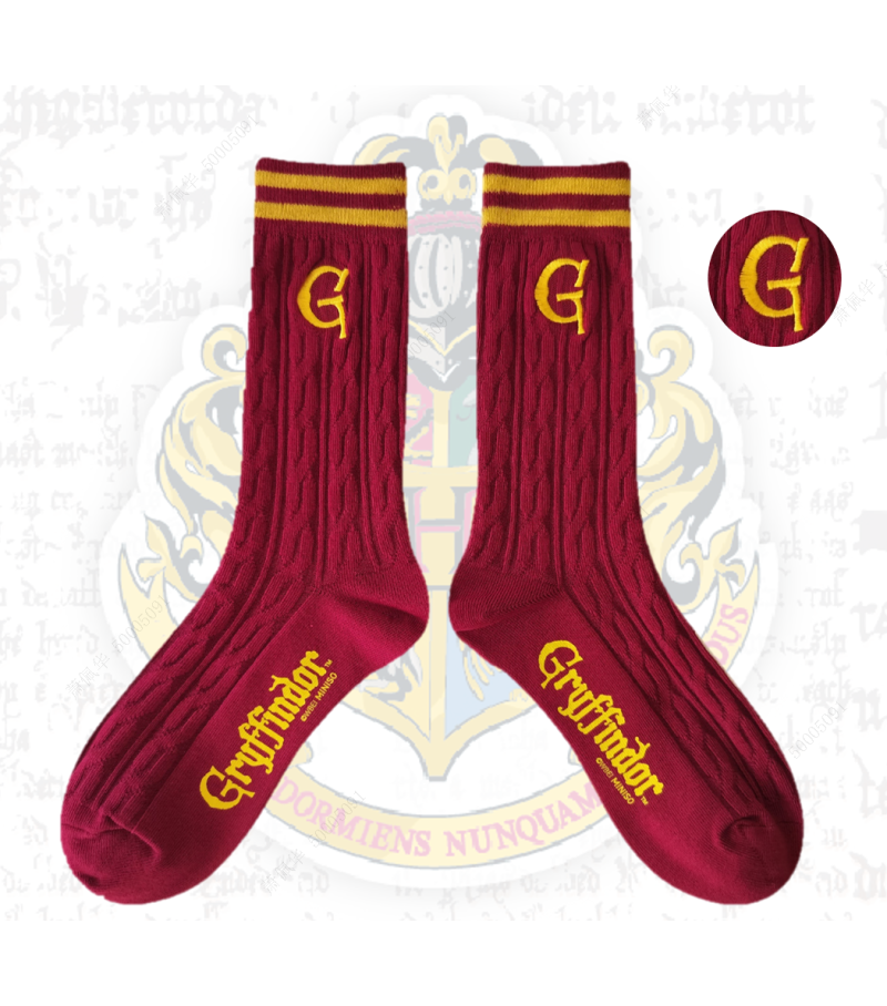 Harry Potter Gryffindor Striped Crew Socks