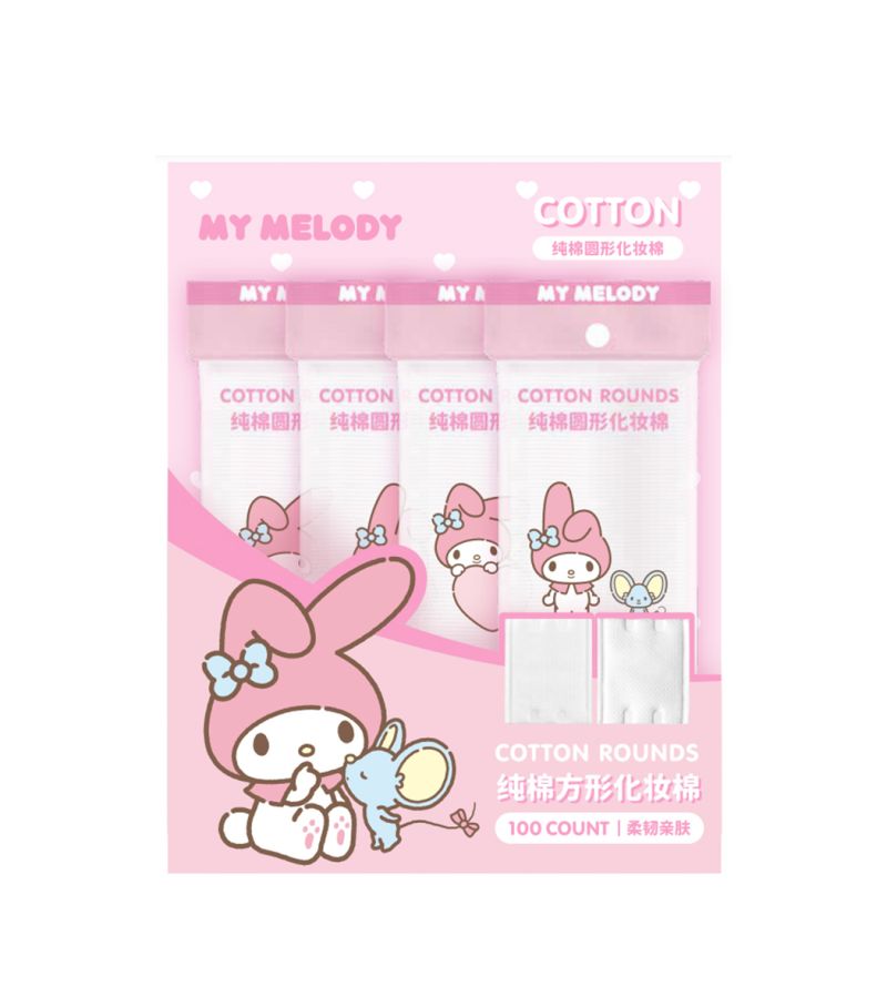 Sanrio Hello Kitty & Friends My Melody Round Cotton Pads Pack Of 100