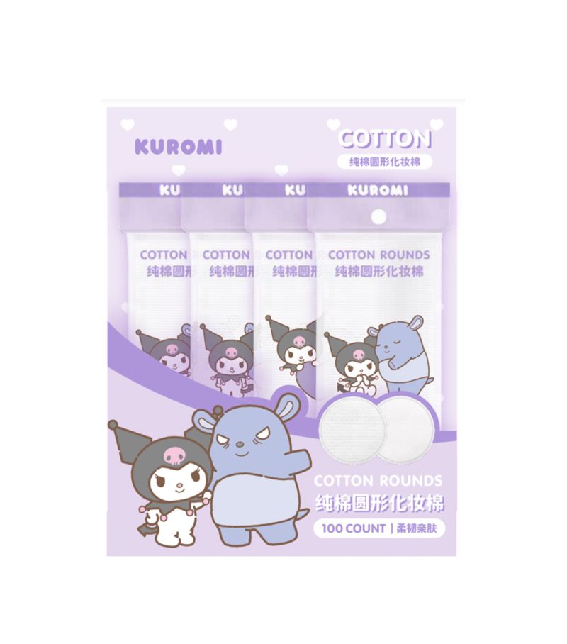 Sanrio Kuromi Cotton Rounds 100 Count