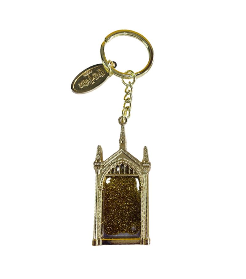 Harry Potter Metal Liquid Glitter Mirror Keychain