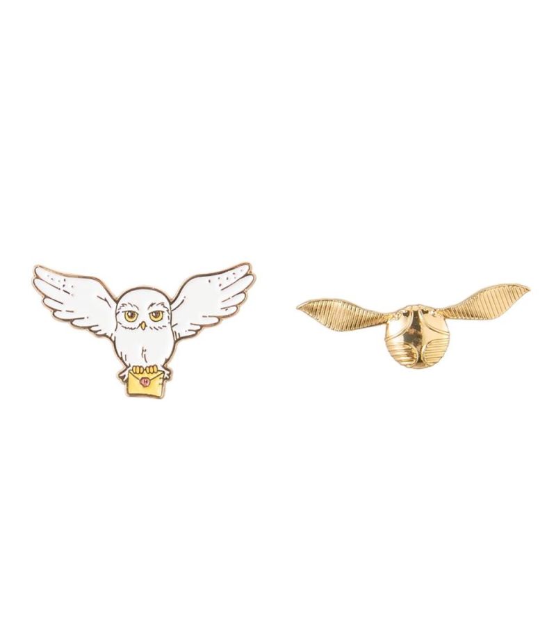 Harry Potter Hedwig & Golden Snitch Badges