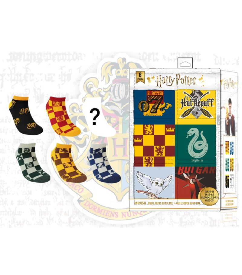 Harry Potter Ankle Socks Surprise Box (6 Pairs)