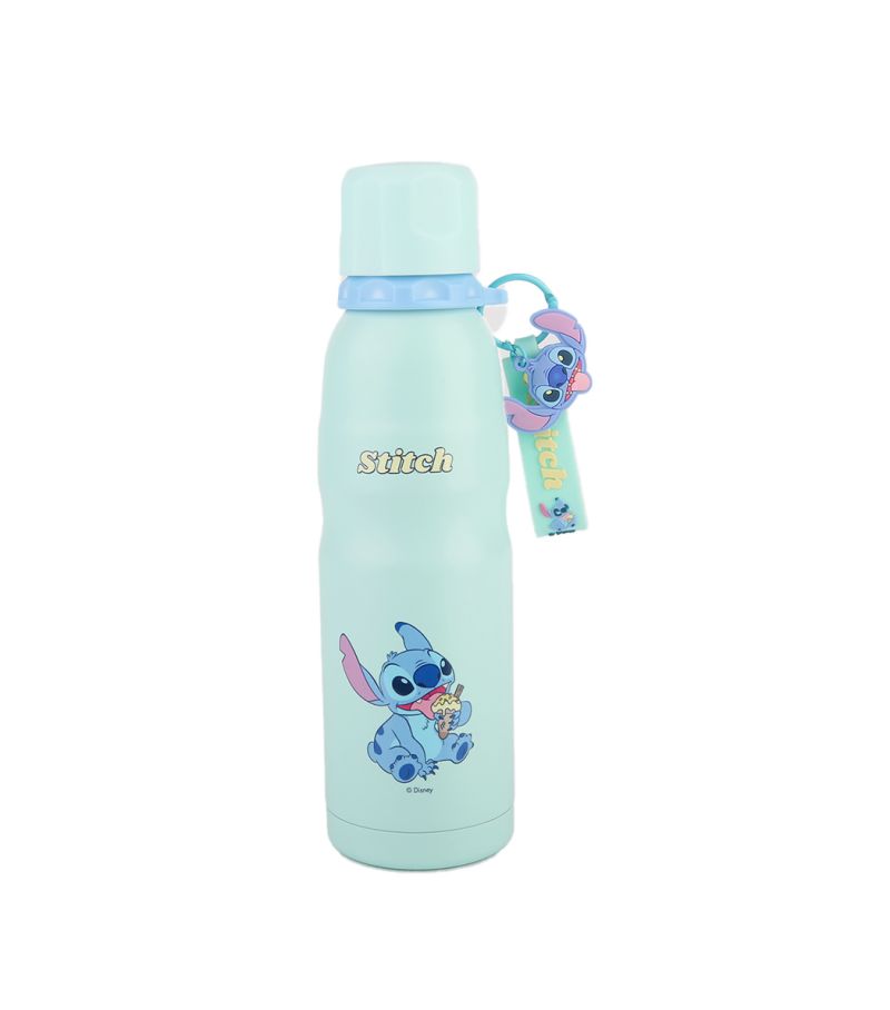 Disney Lilo & Stitch Collection Stainless Steel Insulated Water Bottle with Pendant 600ml (Stitch)