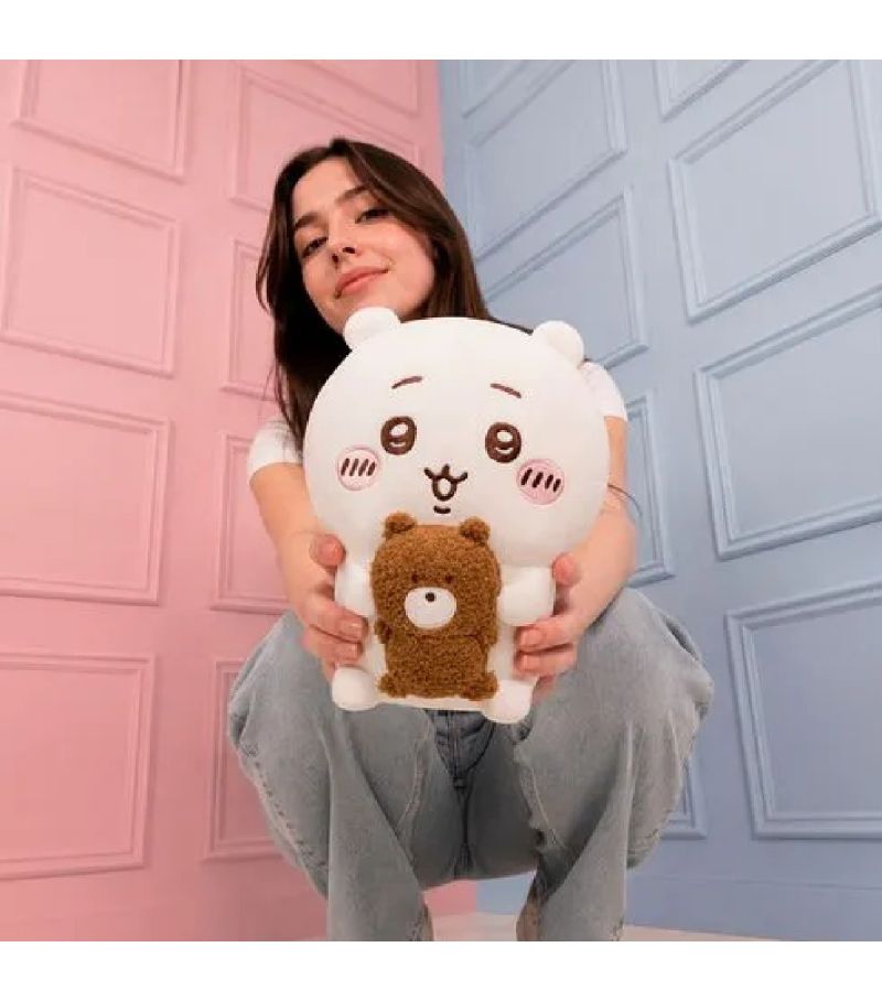Chiikawa With Teddy Bear 34cm Plush Soft Toy
