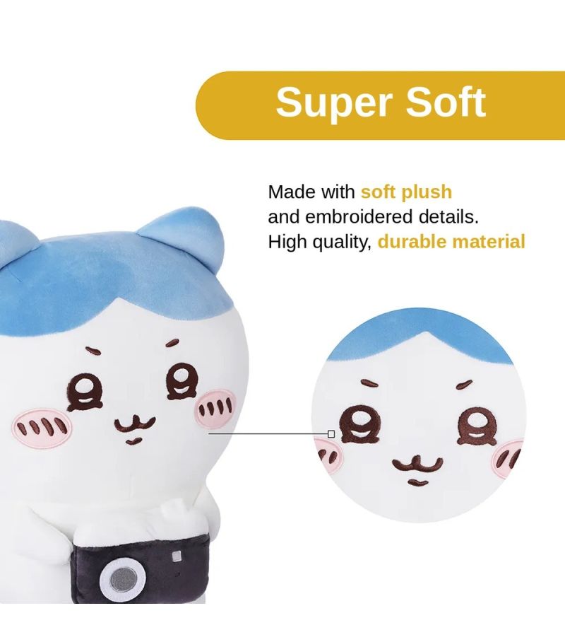 Chiikawa Hachiware With Camera 34cm Plush Soft Toy 