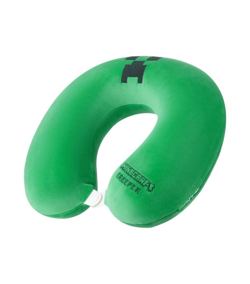 Minecraft Creeper Green Memory Foam Neck Pillow