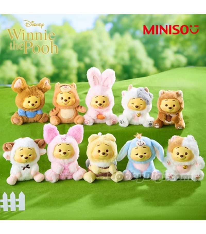 Disney Winnie The Pooh Naughty Team Vinyl Plush Pendant Surprise Blind Box