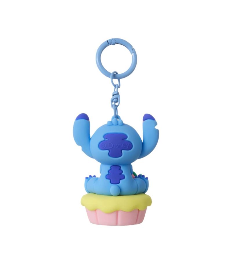 Disney Stitch Dinner Party Strawberry Cupcake Keychain 