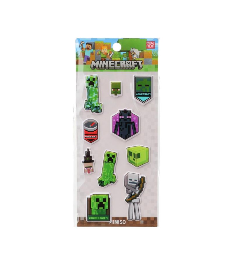Minecraft 3D Foam Stickers 1 Pack (Assorted Stickers)