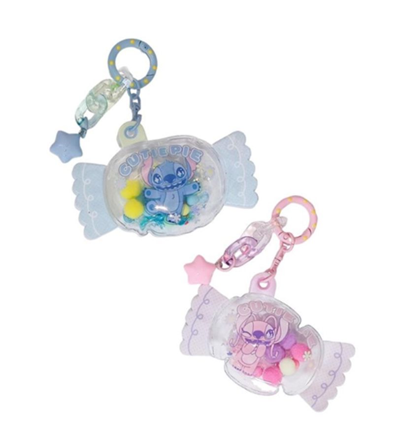 Disney Stitch Dinner Party Candy Airbag Keychain (Assorted Character)