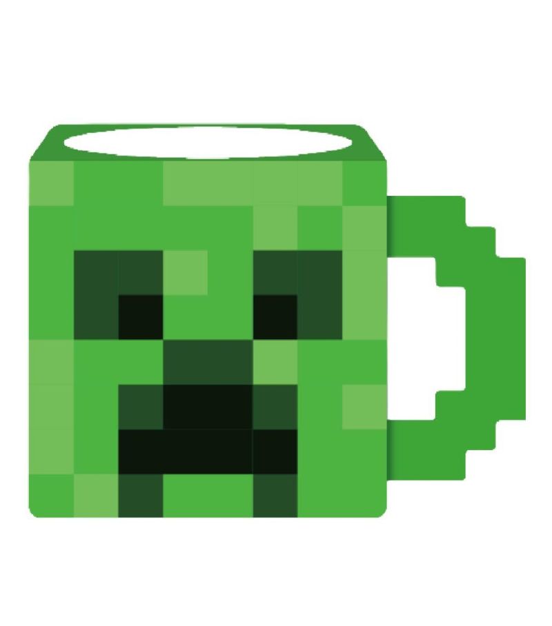 Minecraft Square Ceramic Mug 470ml Green