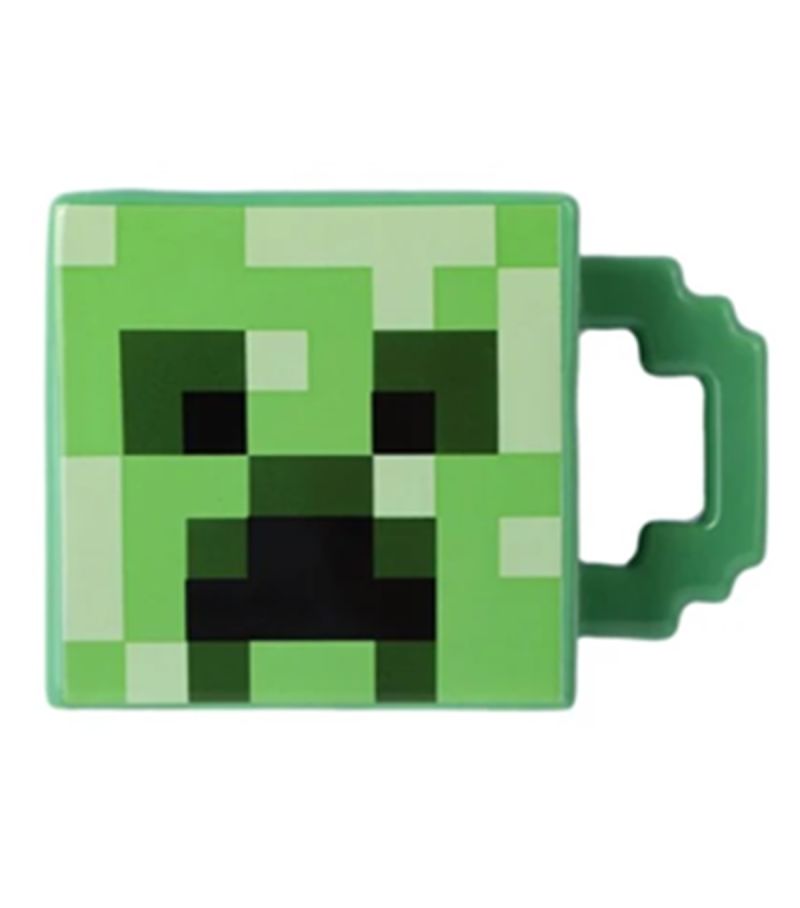 Minecraft Square Ceramic Mug 470ml Green