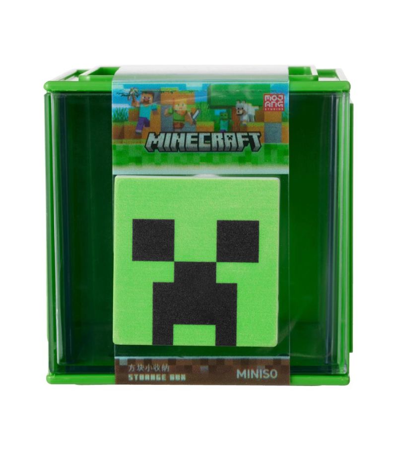 Minecraft Square Small Storage Box Green