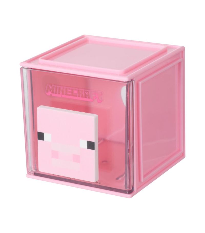 Minecraft Square Small Storage Box Pink
