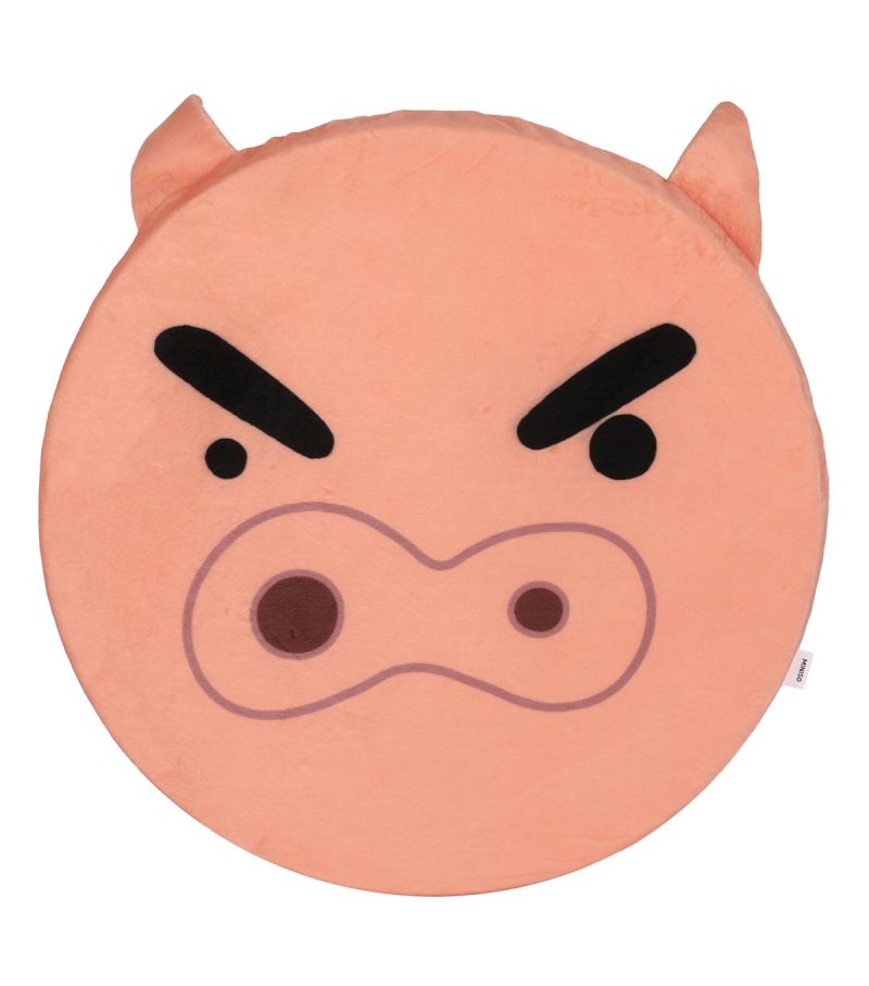 Crayon Shinchan Buriburizaemon 5cm Thick Round Seat Cushion