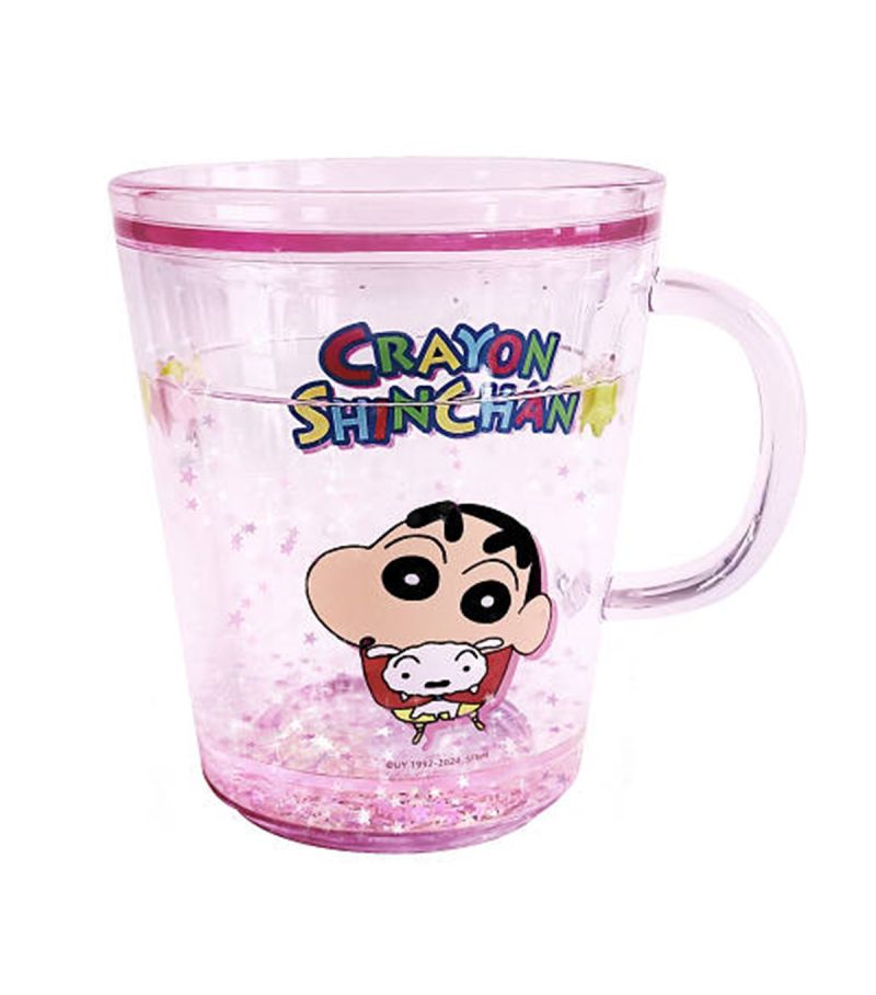 Crayon Shinchan Pink Double Wall Plastic Cup 260ml