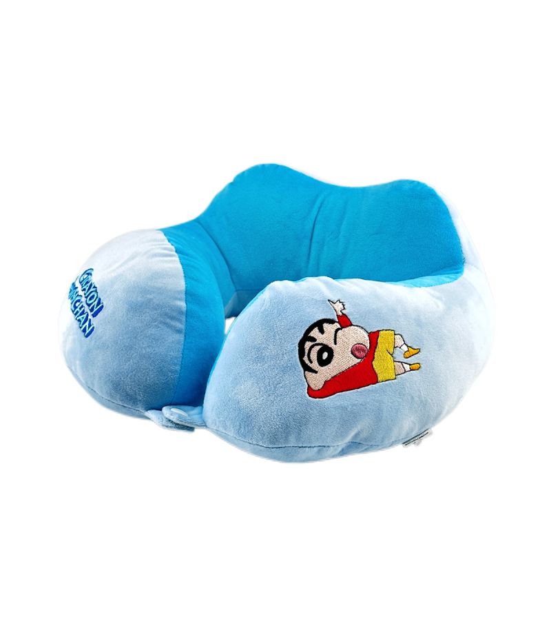 Crayon Shinchan Shinnosuke Blue Raised Padded Neck Pillow