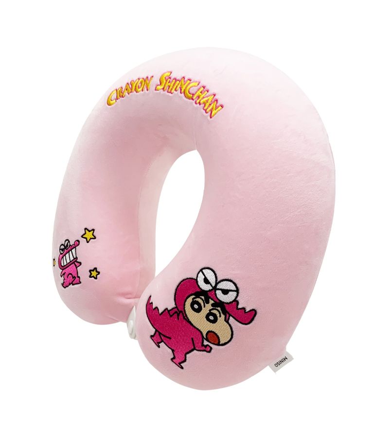Crayon Shinchan Shinnosuke Pink Memory Foam Neck Pillow