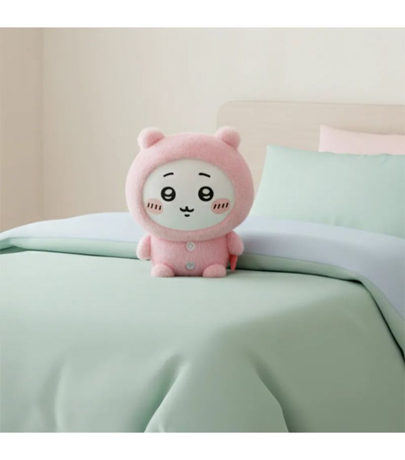 Chiikawa In Pyjamas Furuhonya 18cm Plush Soft Toy & Drawstring Bag