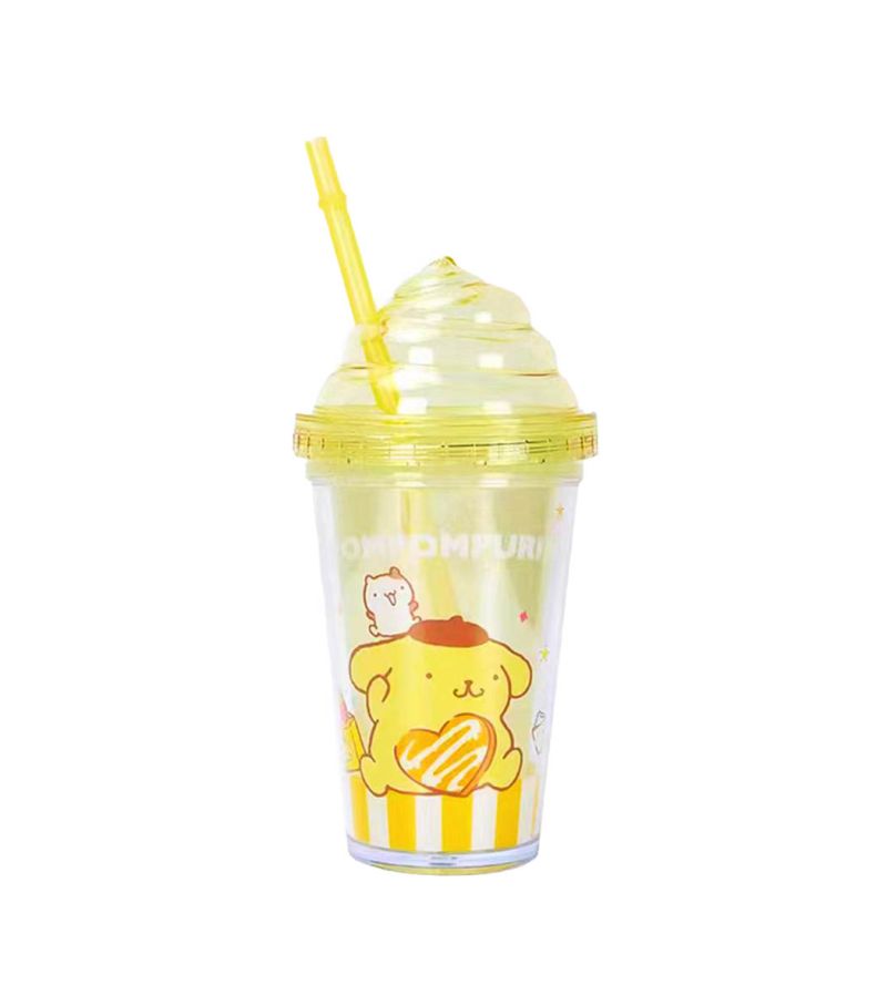Sanrio Hello Kitty & Friends Sweet Factory Pompompurin Yellow Plastic Tumbler 320ml