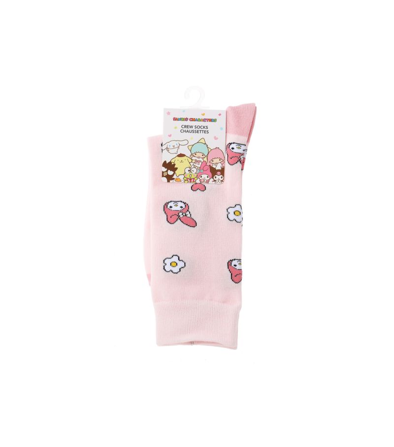 Sanrio My Melody Full Print Crew Socks UK Size 4-6.5