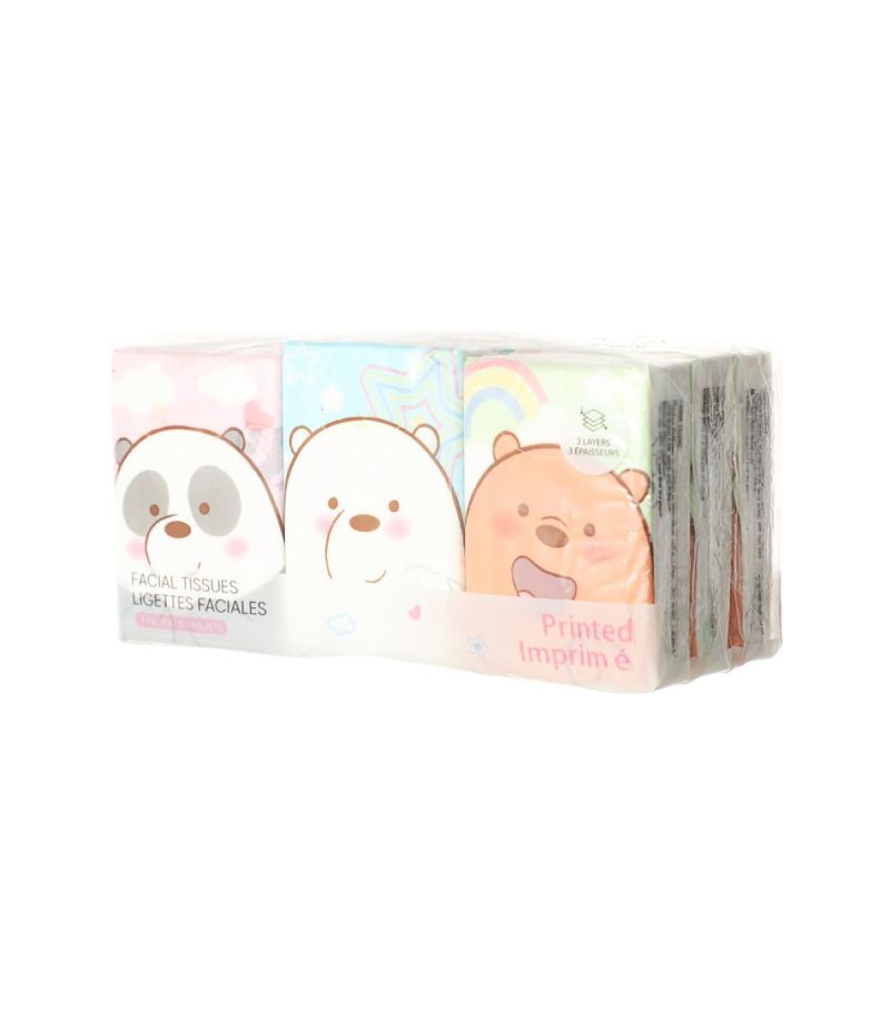 We Bare Bears Fragrance Free Tissues
