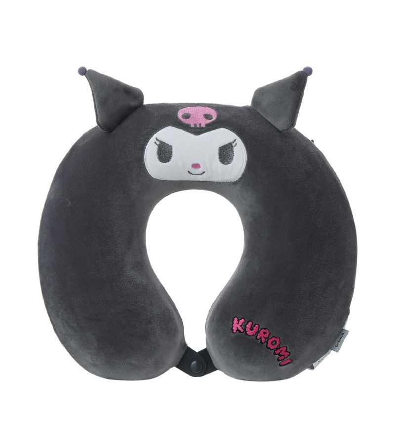 Sanrio Kuromi Grey Memory Foam Neck Pillow