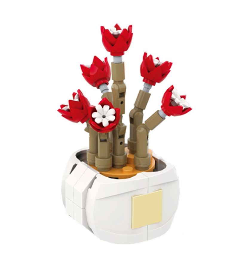MINISO Toys Flower Language Series Succulent Fantasy Angel Plants Building Blocks