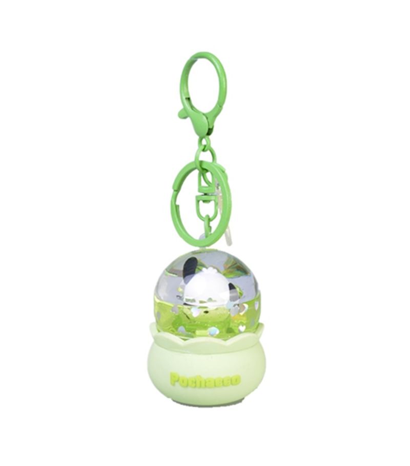 Sanrio Hello Kitty & Friends Pochacco Crystal Ball Liquid Keychain