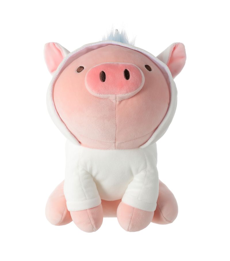 MINISO Sitting Piglet Unicorn Hat 10 Inch Plush Soft Toy