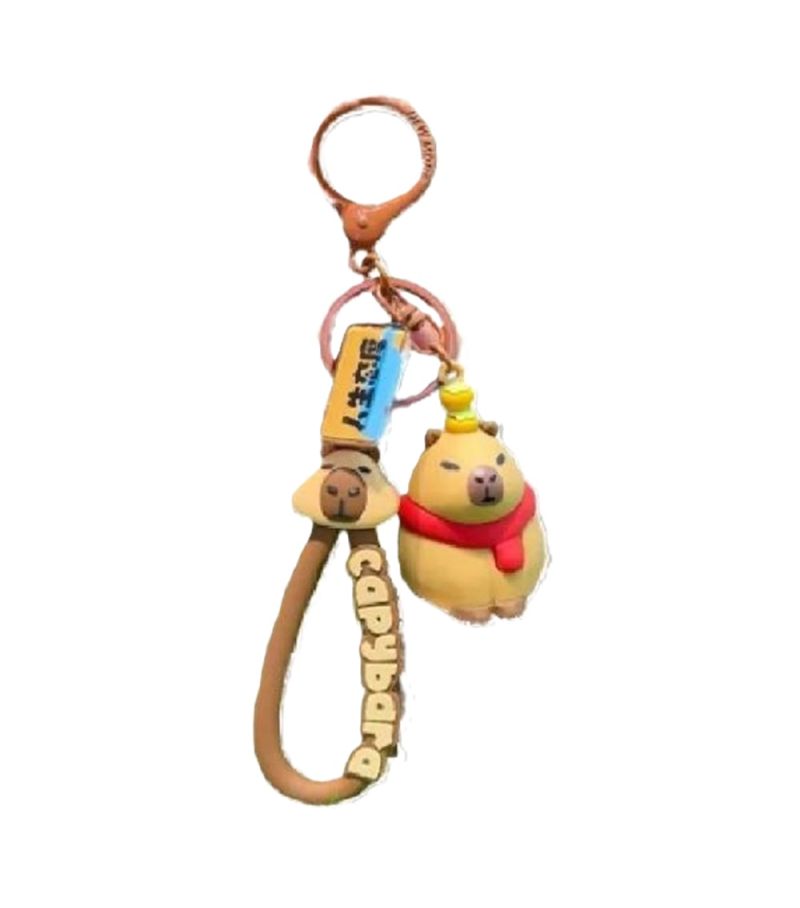 Mimi Bara Sitting Capybara Keychain