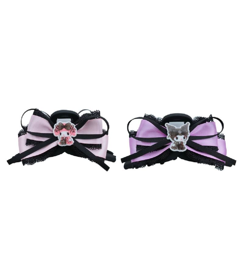 BOW TIE LACE HAIR CLAW CLIP