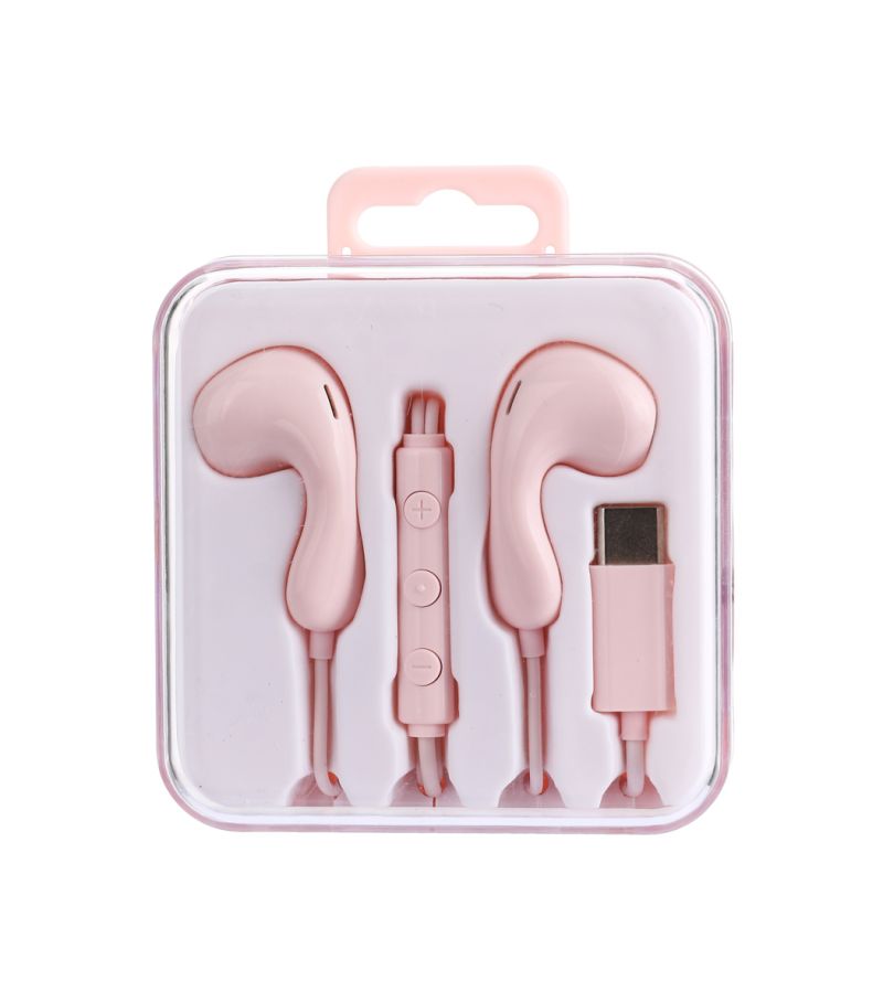 Elegance Series Type-C In-Ear Earphones Pink