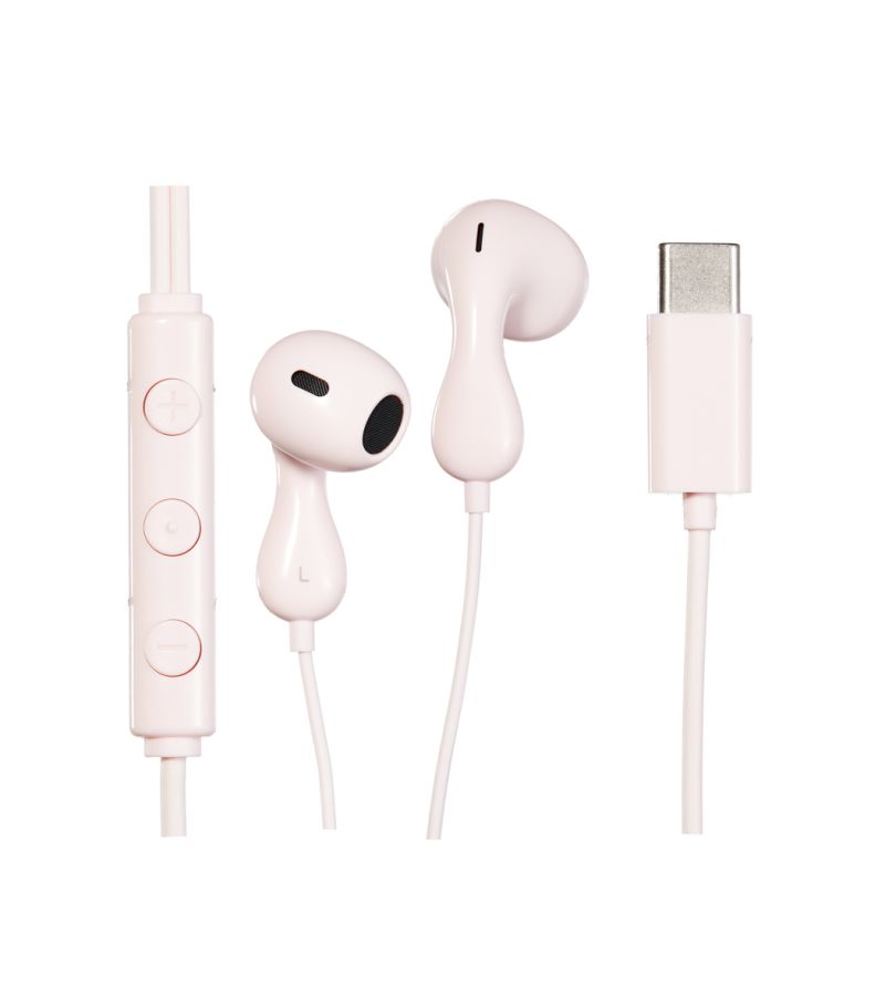 Elegance Series Type-C In-Ear Earphones Pink