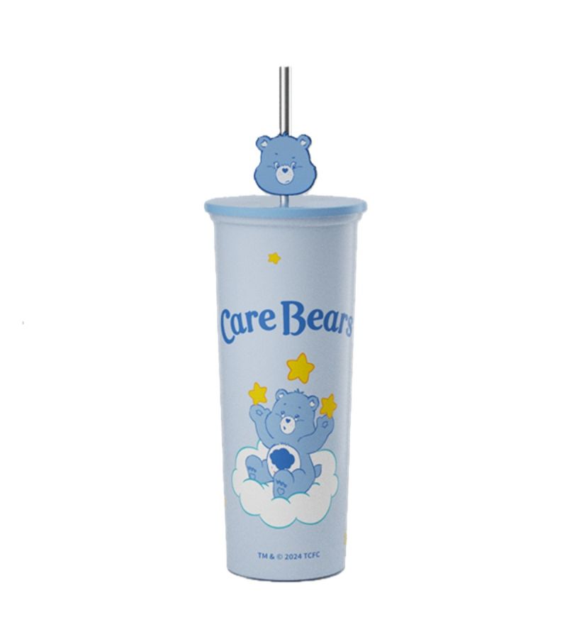 Care Bears Collection Blue Stainless Steel Tumbler & Straw 800ml