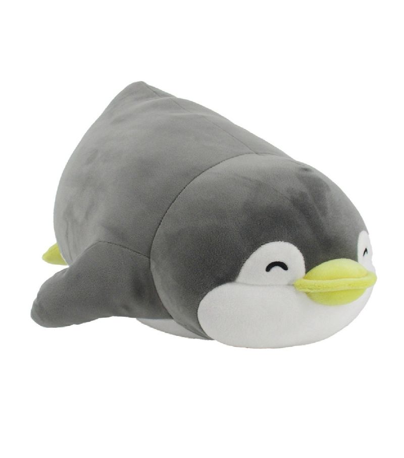 Mini Family PenPen PenMan Grey 15 Inch Lying Penguin Plush Soft Toy