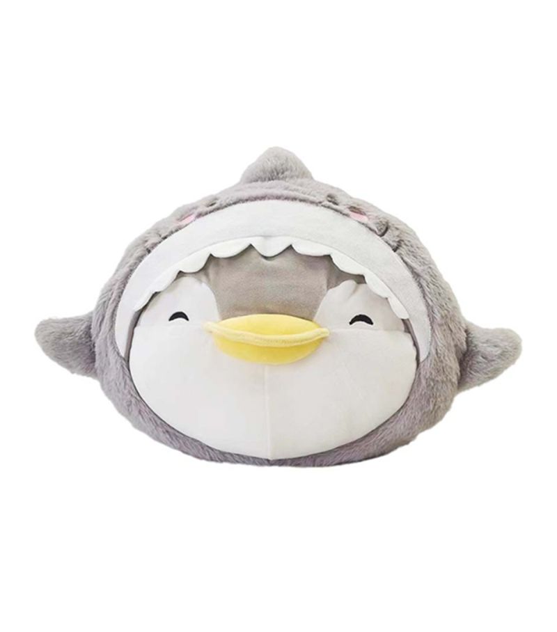 Mini Family PenMan 13 Inch Ocean Penguin Head Shaped Pillow