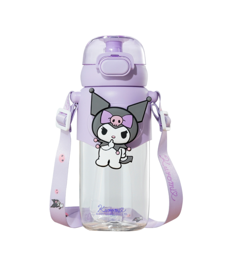 Kuromi 600ML bottle with lid