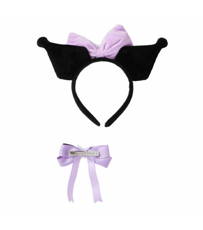 Sanrio Hello Kitty & Friends Kuromi 2 Piece Hair Band & Bow Set