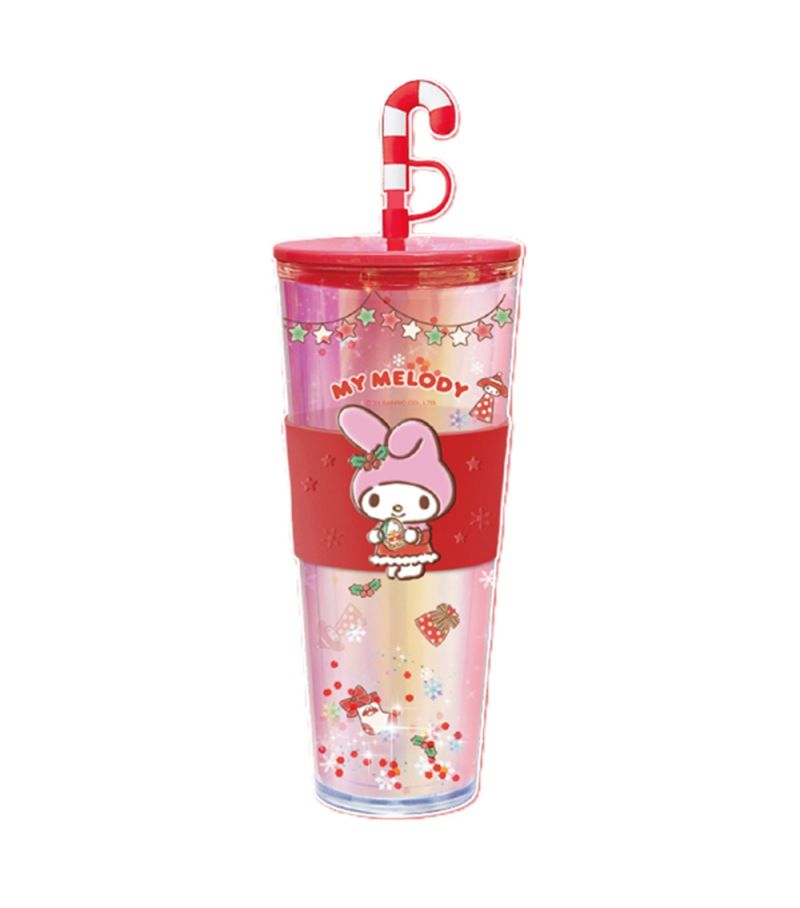Sanrio Hello Kitty & Friends My Melody Christmas Double Wall Plastic Tumbler