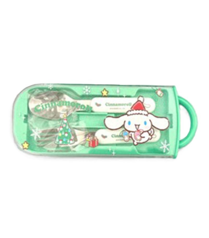 Sanrio Hello Kitty & Friends Cinnamoroll Christmas Flatware Spoon & Fork Set