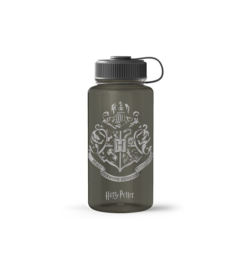 Harry Potter Hogwarts Plastic Black Cool Water Bottle With Handle 800ml