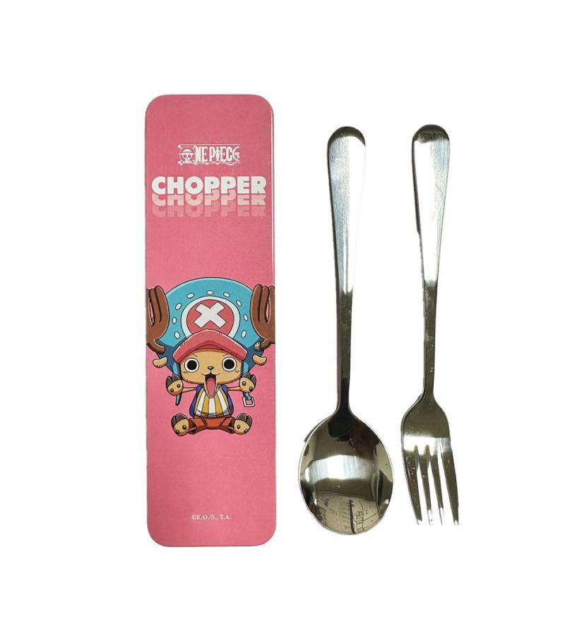 One Piece Classic Collection Chopper Flatware Fork & Spoon Set