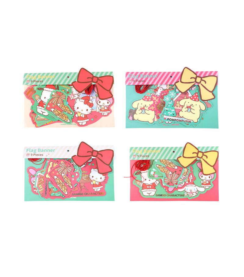 Sanrio Characters Christmas Buntin Banner Set (Assorted Characters)
