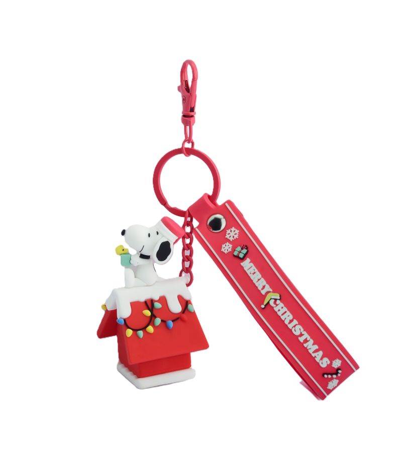 Snoopy Christmas Red Kenal PVC Keychain