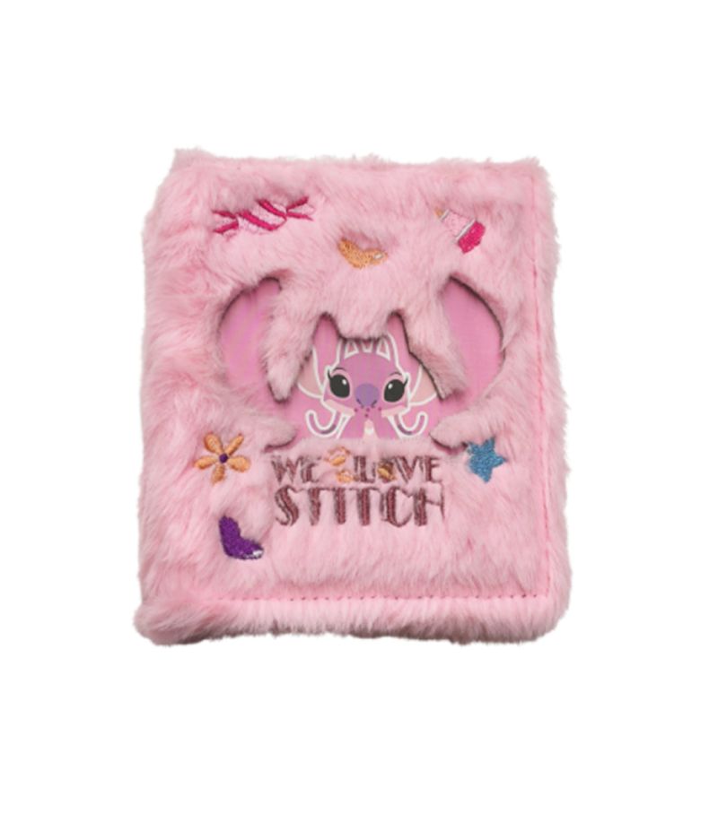 Disney Stitch Collection Embroidered Plush Photo Album Angel