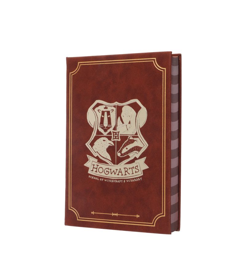 Harry Potter Hogwarts PU Hardcover Book With Striped Edges (208 Sheets)